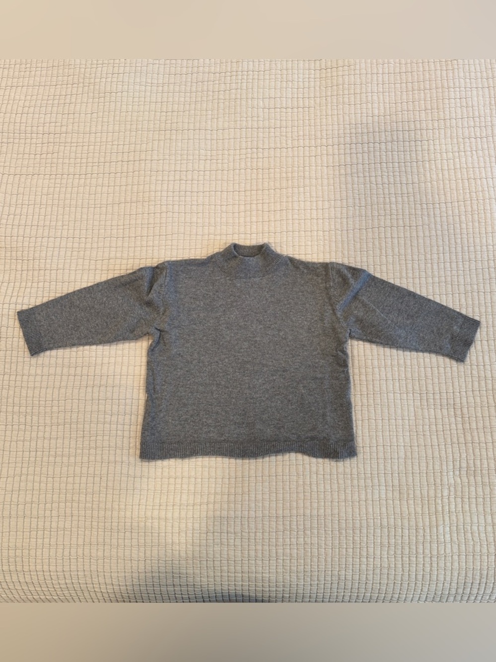 Zara Baby Grey Knit Mock Neck Sweater - 12-18 Months